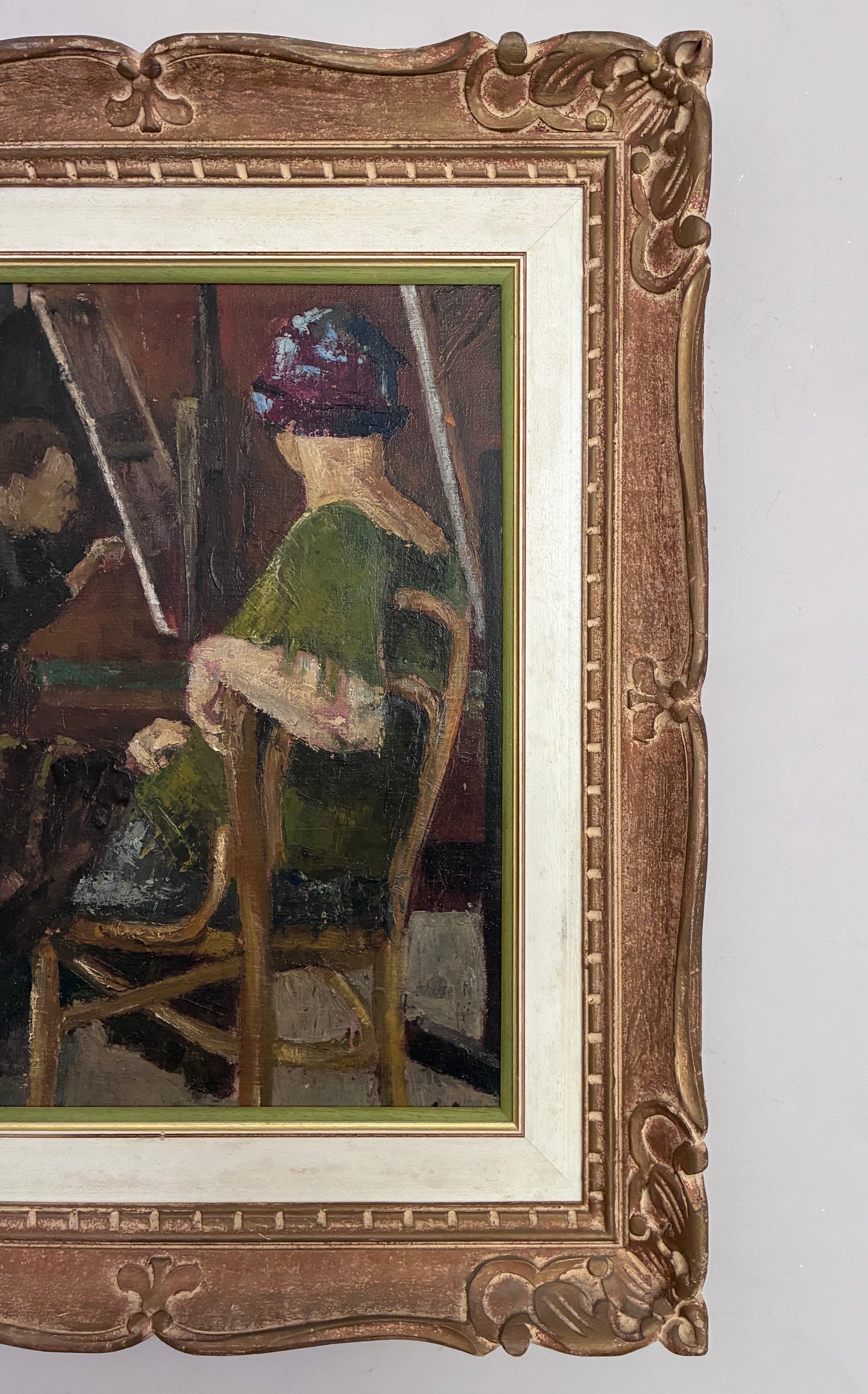 Belgian School The Pose 1927 Oil Painting