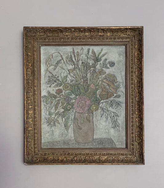 Leon Levkovitch Floral Oil Painting on Canvas