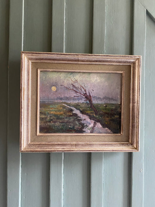 The Moon Watching Over Oil Painting