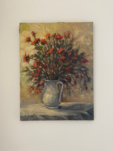 The White Jug Oil Painting on Canvas