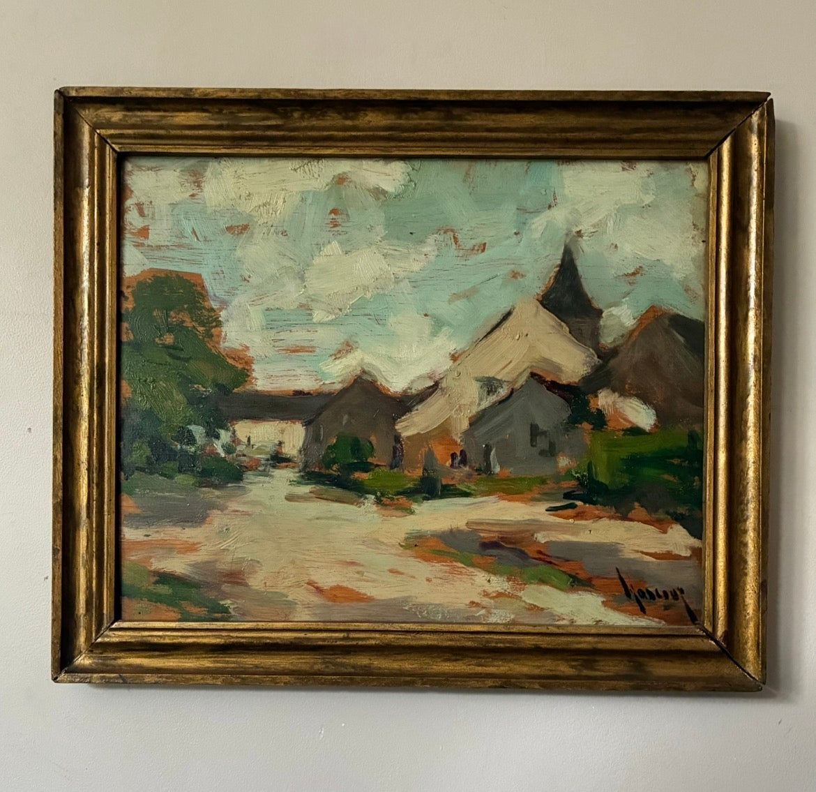 Albert Mascaux French Home Oil Painting