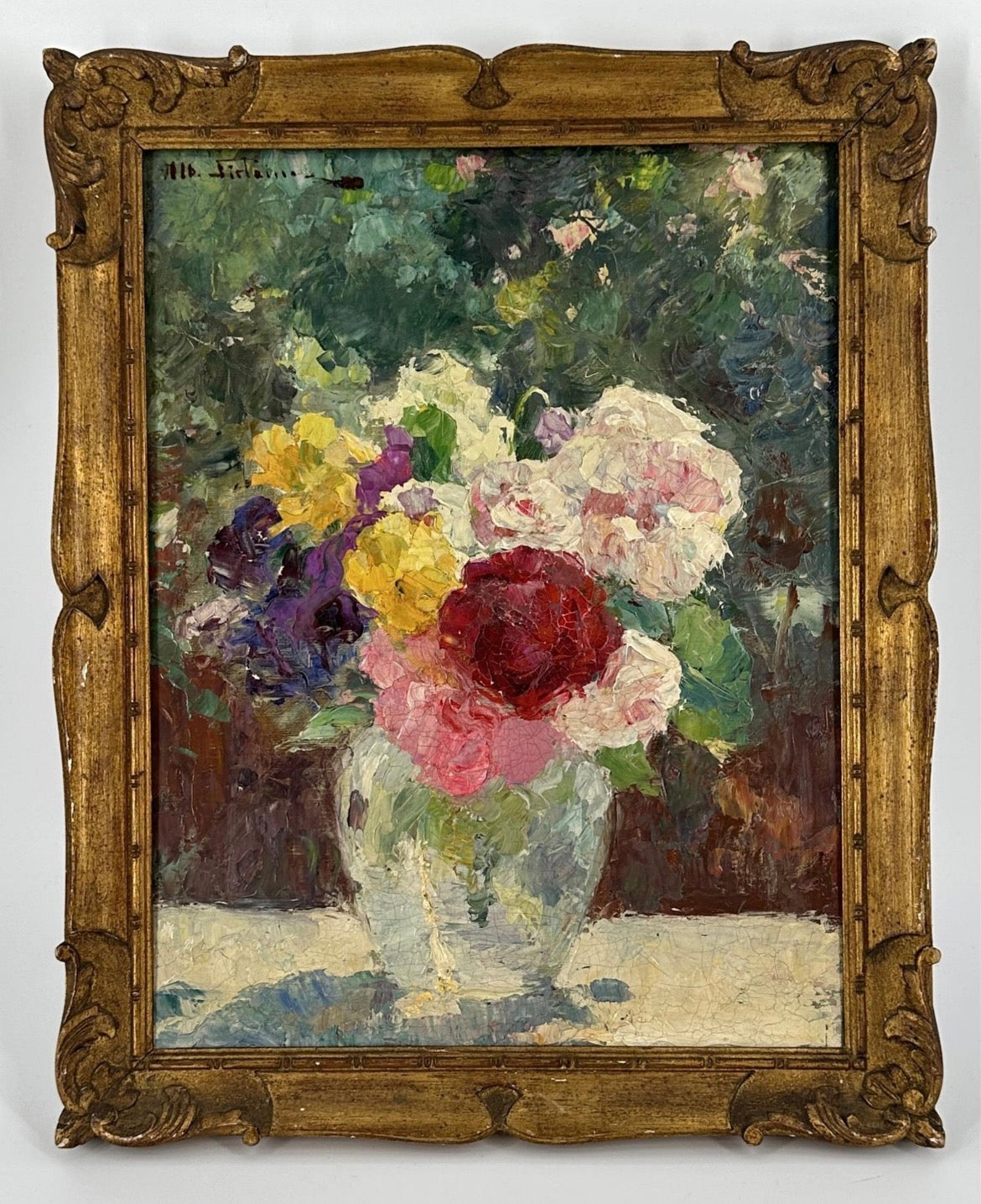 Albert Sirtaine Bunch of Flowers Oil Painting