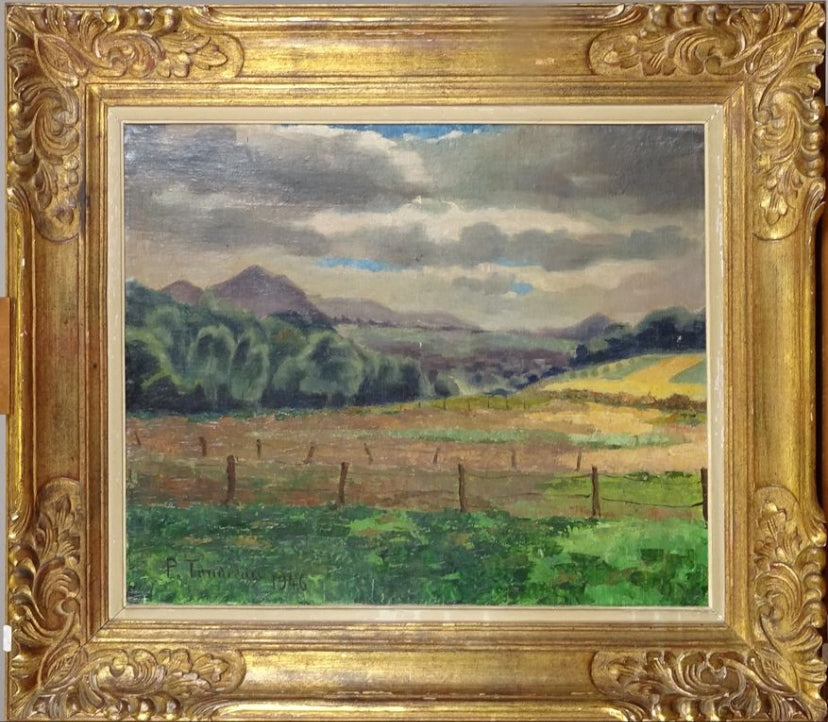 Over the Fields and Far Away Oil Painting on Canvas