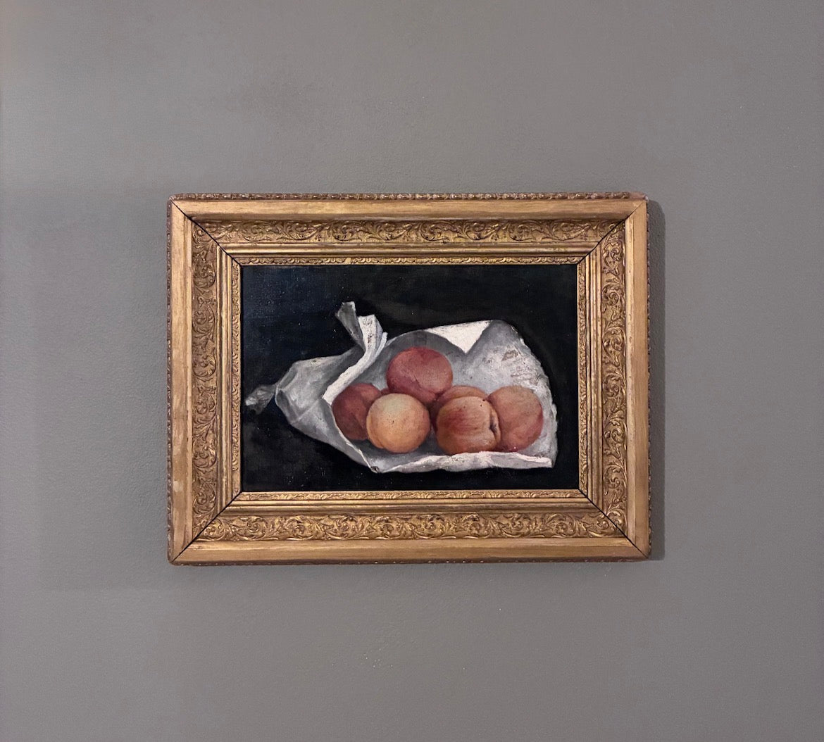 Peaches Rolling Oil on Canvas