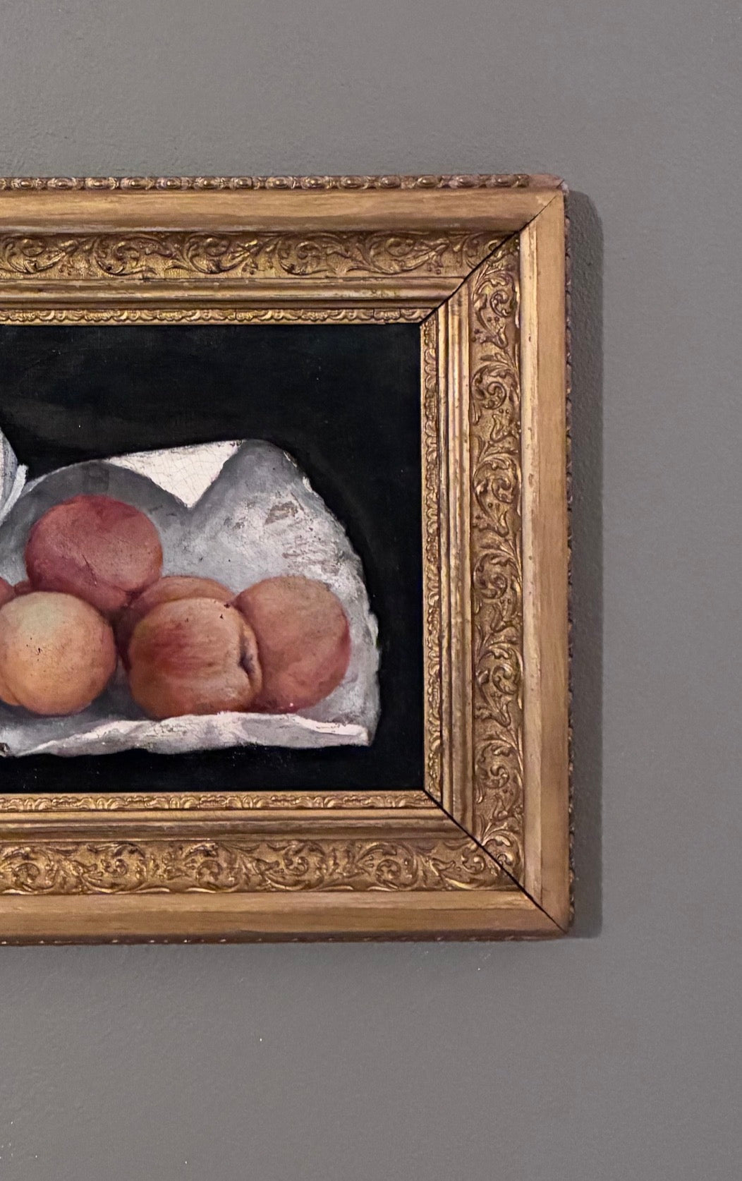Peaches Rolling Oil on Canvas