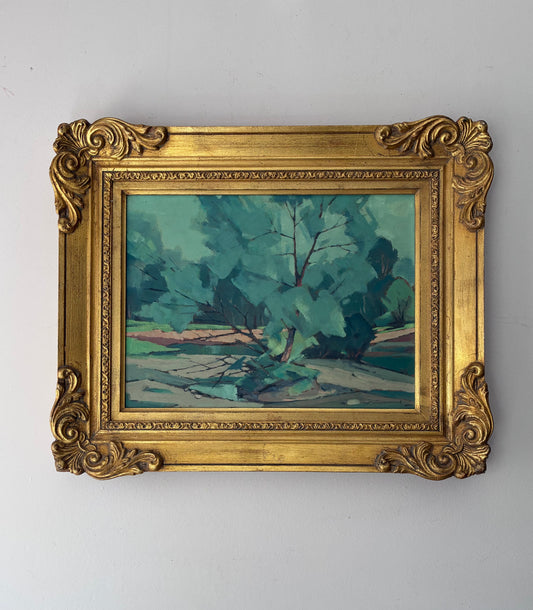 Tree by the Pond Oil Painting