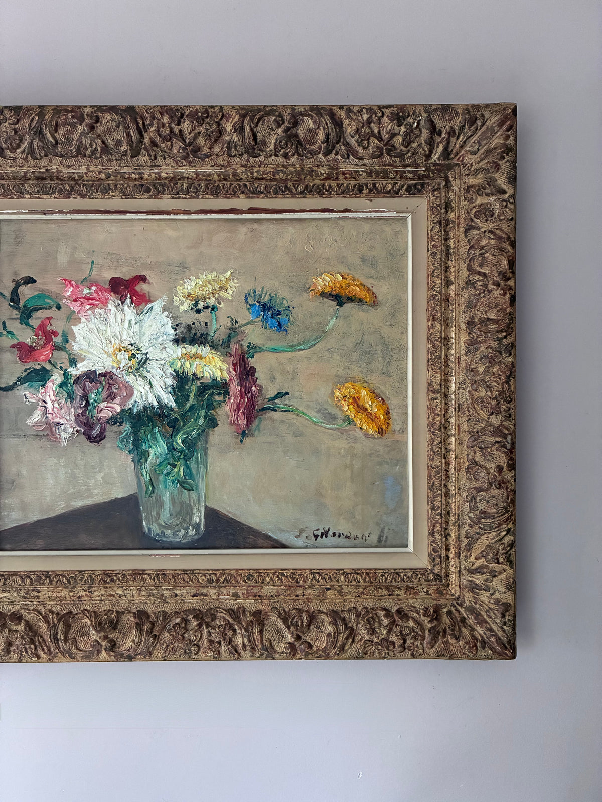 Les Fleurs Joseph Gilardoni Oil Painting