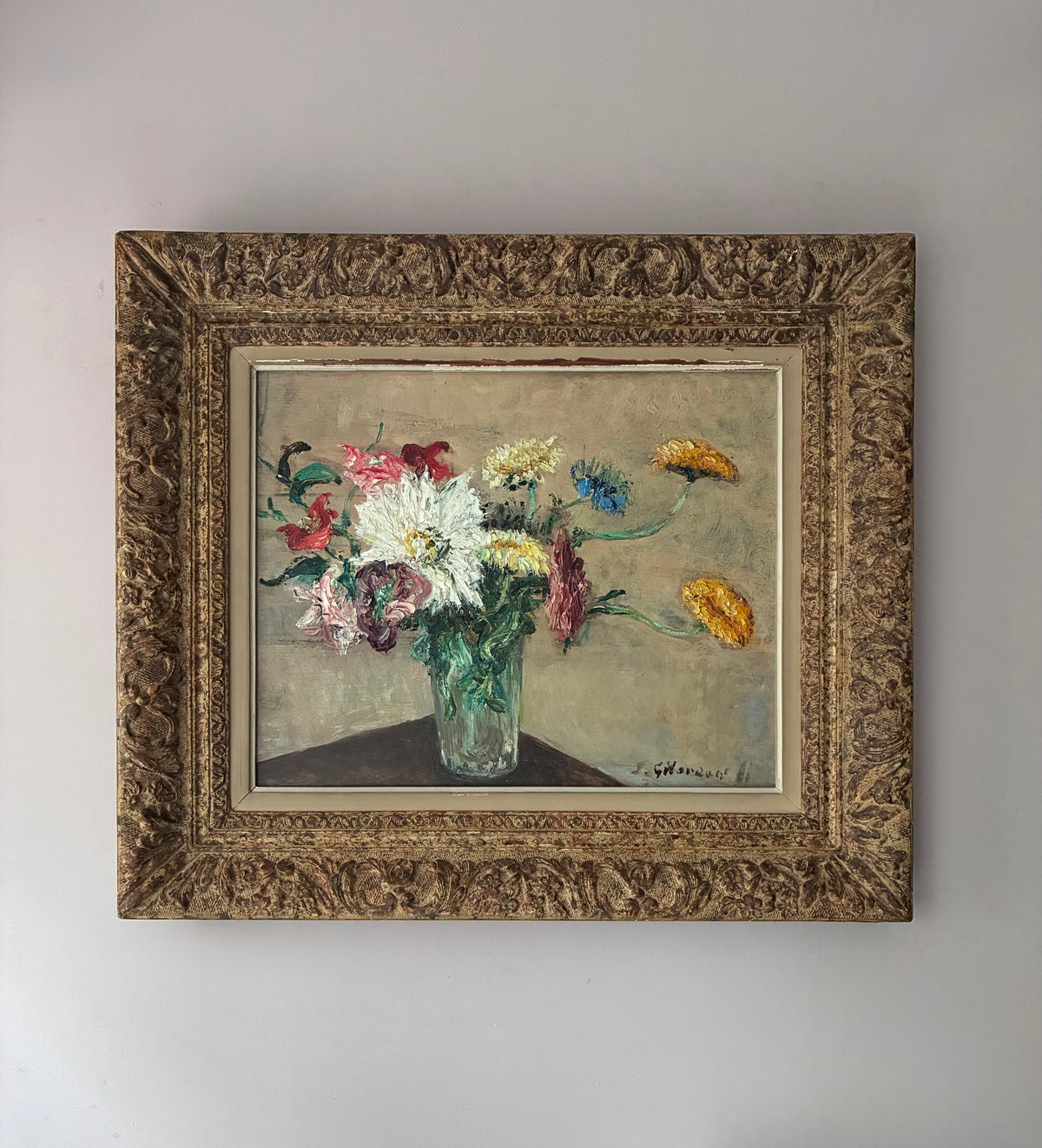 Les Fleurs Joseph Gilardoni Oil Painting