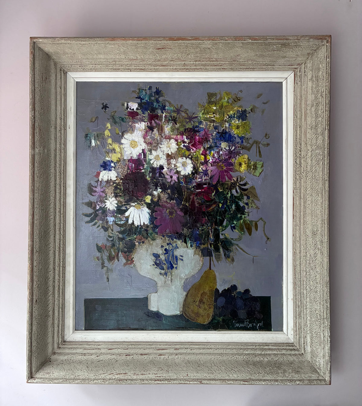Robert Vernet-Bonfort Fleurs et Fruit Oil Painting