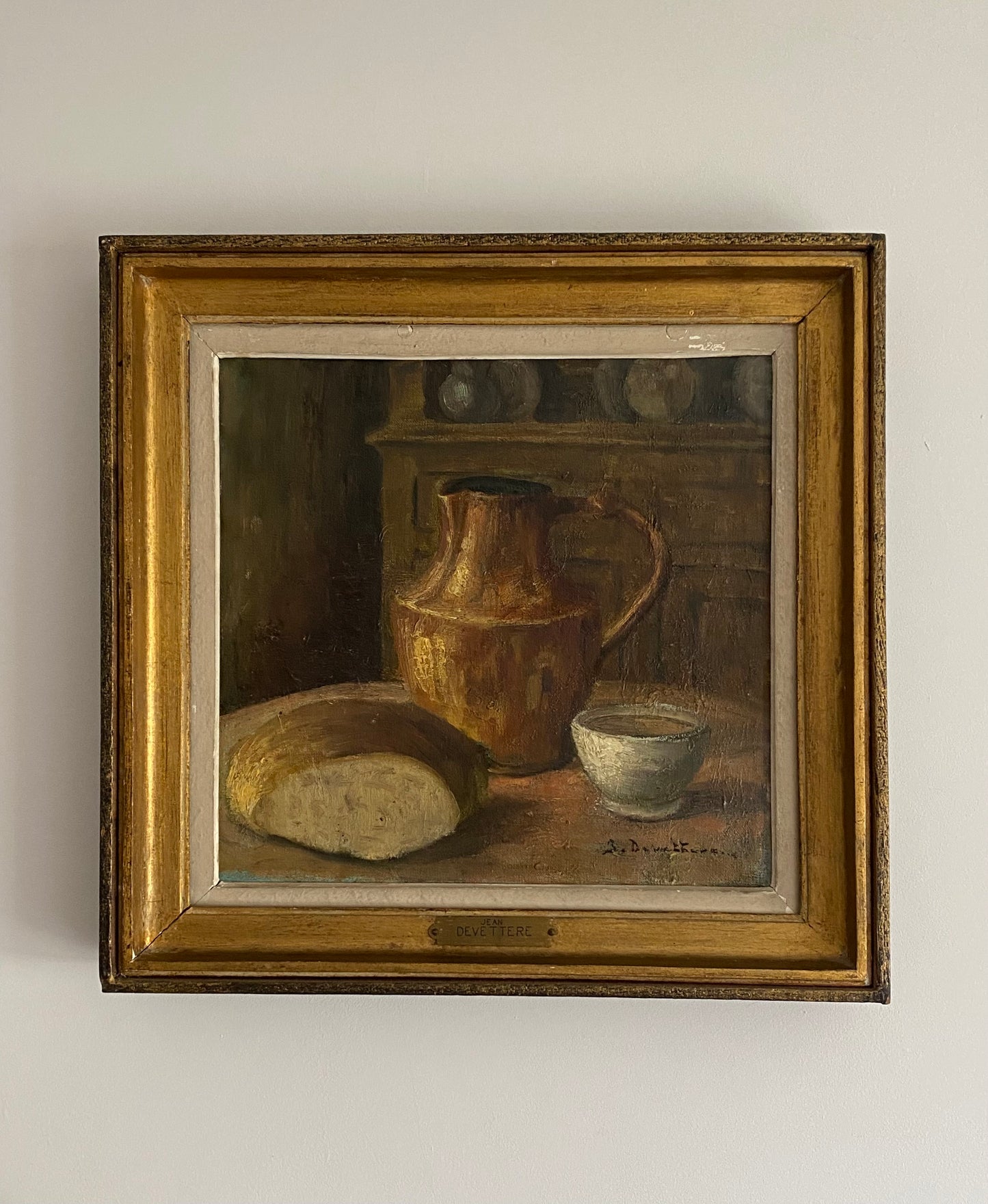 Jean Devettere Breakfast Roll Oil on Canvas