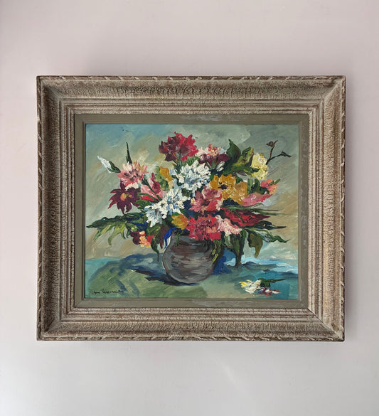 French Floral Bouquet Oil Painting