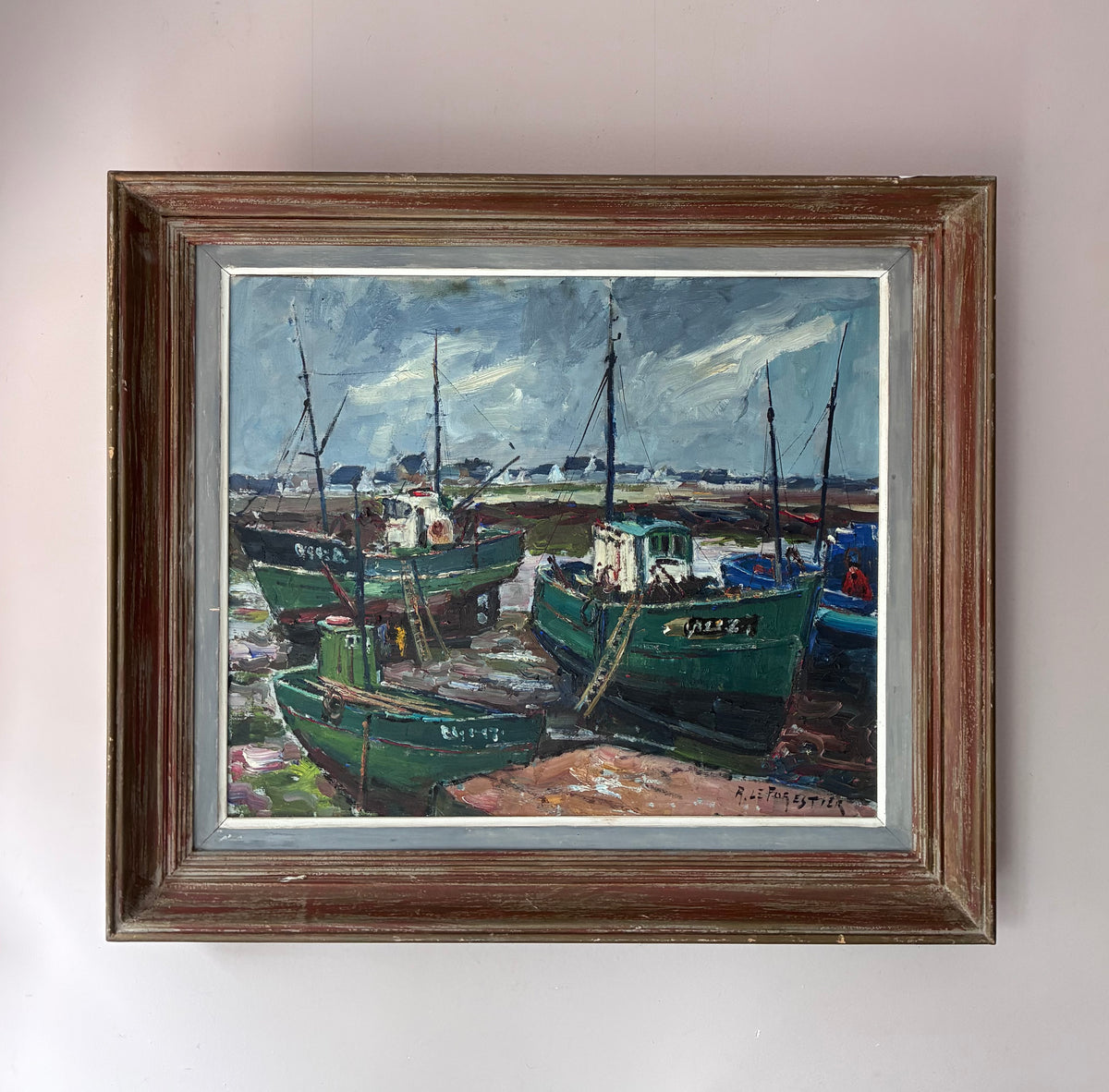 Le Forestier Boats Oil Painting