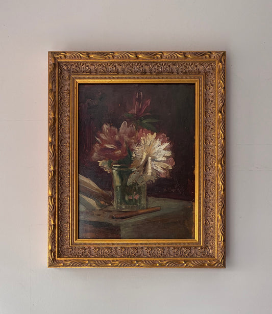 Tranquil Floral Oil Painting