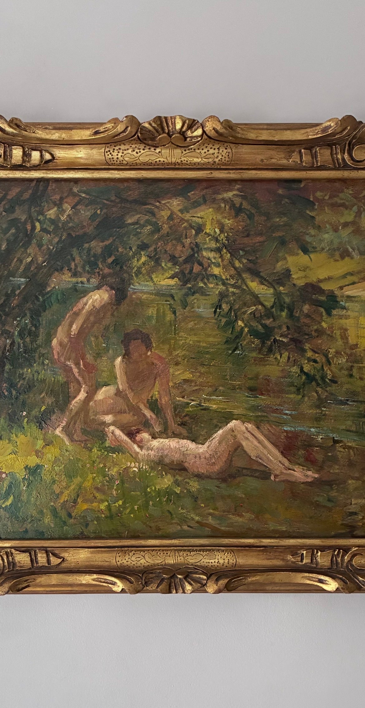 Bathers Gathering Oil Painting