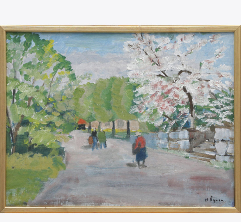 A Walk in the Park Oil Painting on Canvas