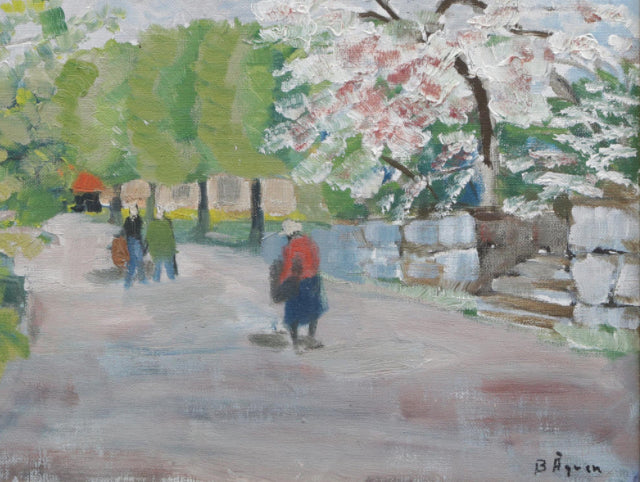 A Walk in the Park Oil Painting on Canvas