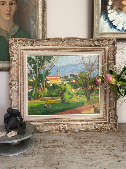 Marseille in 1962 Oil Painting on Canvas