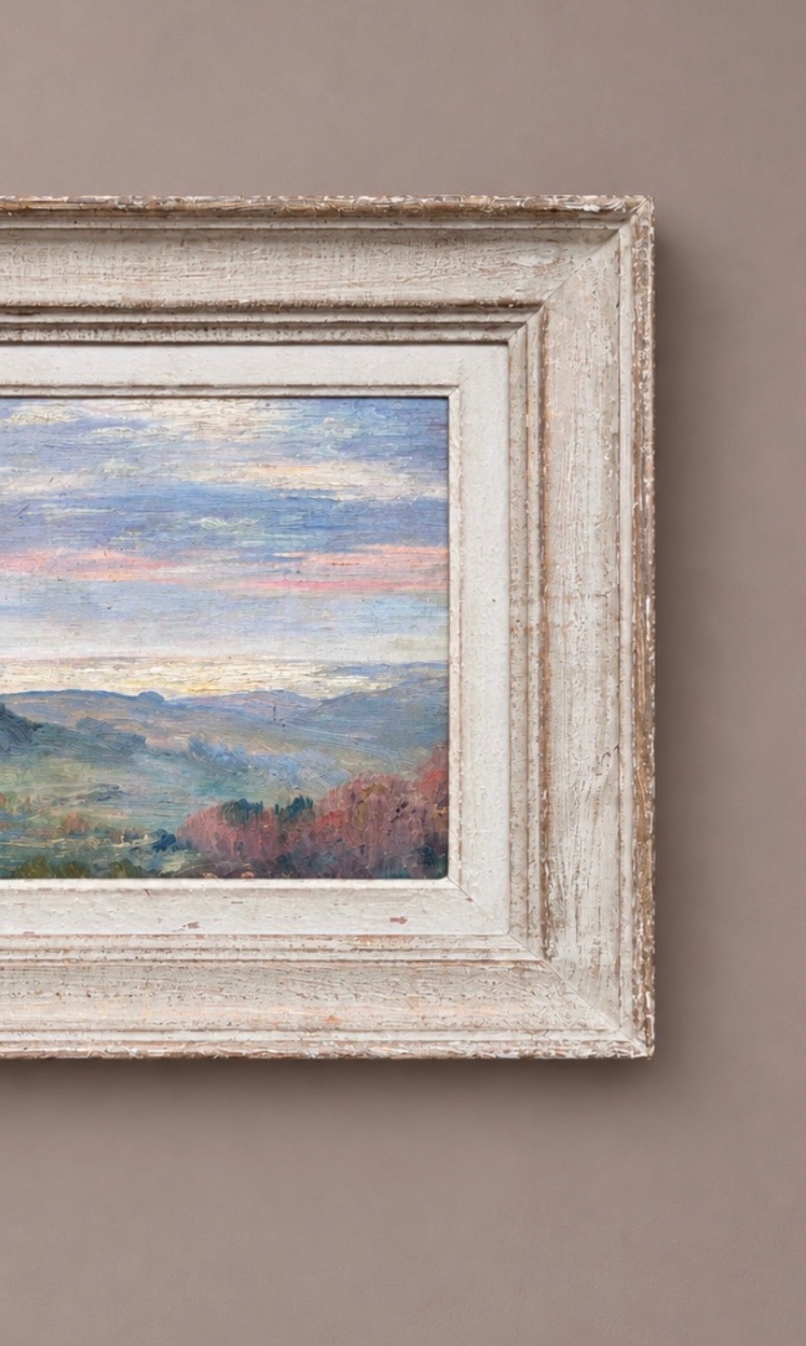 Misty Morning Landscape Oil Painting