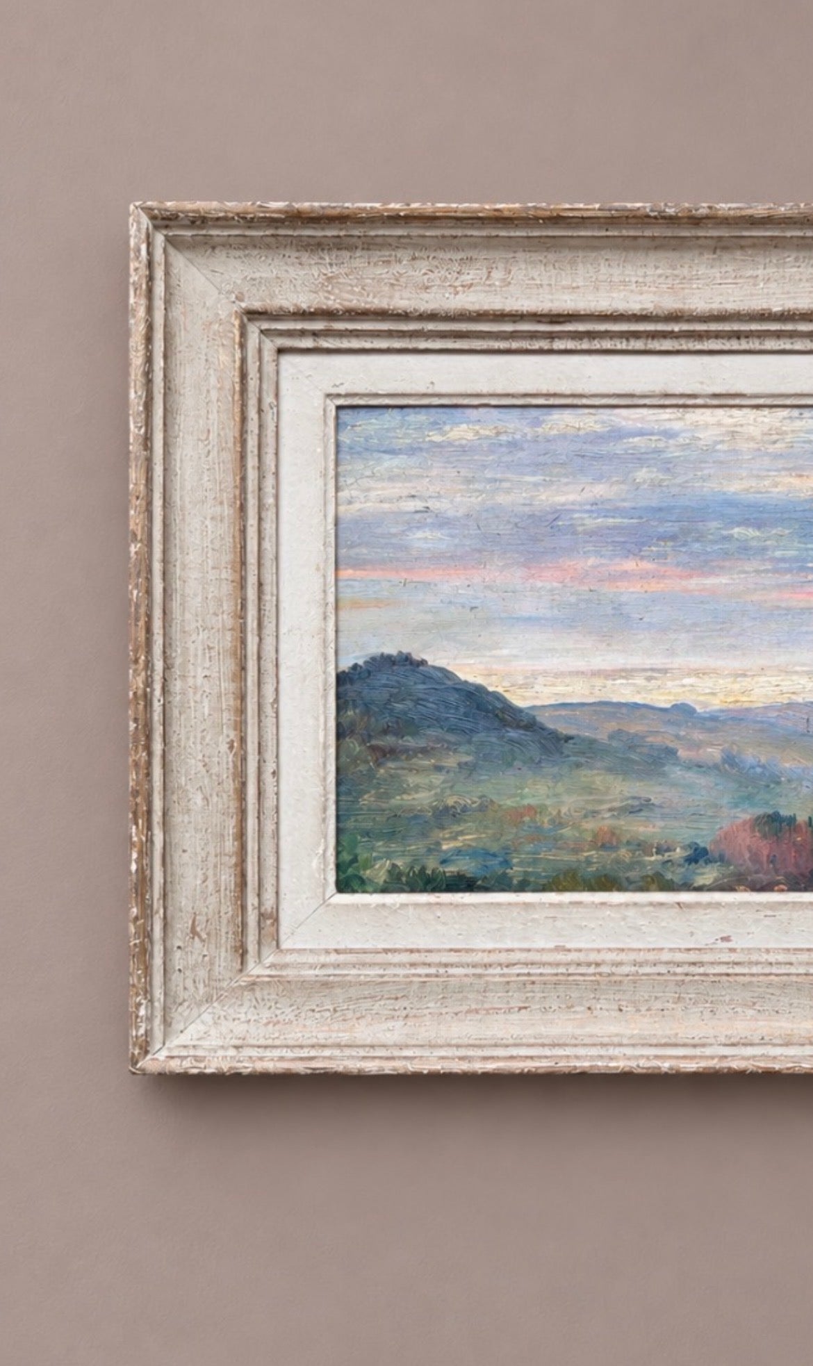Misty Morning Landscape Oil Painting