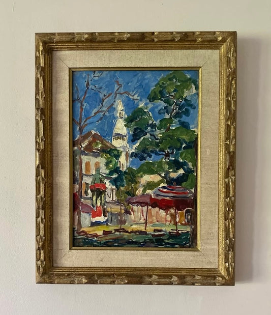 Emile Dancre Montmartre in Summer Oil Painting on Canvas