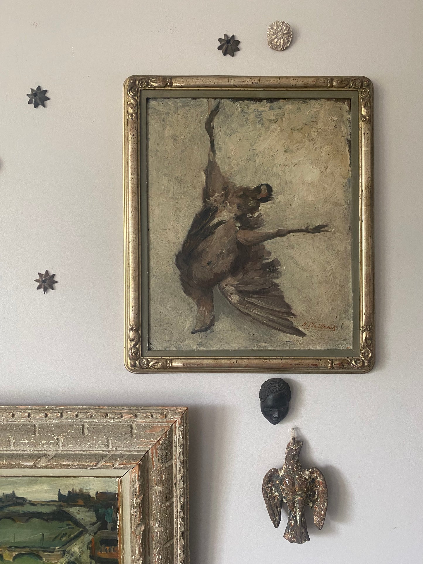 Oiseau ‘Dancing Bird’ Still Life Oil Painting