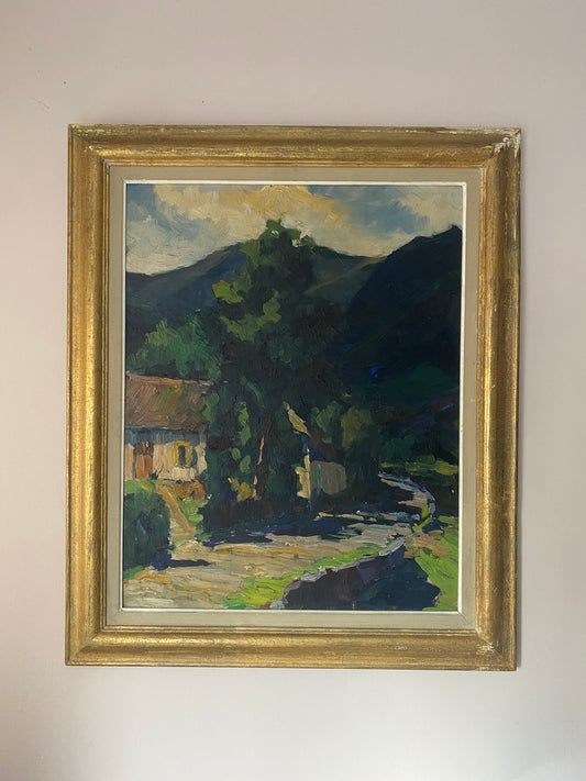 Tourmalet France 1951 Oil Painting