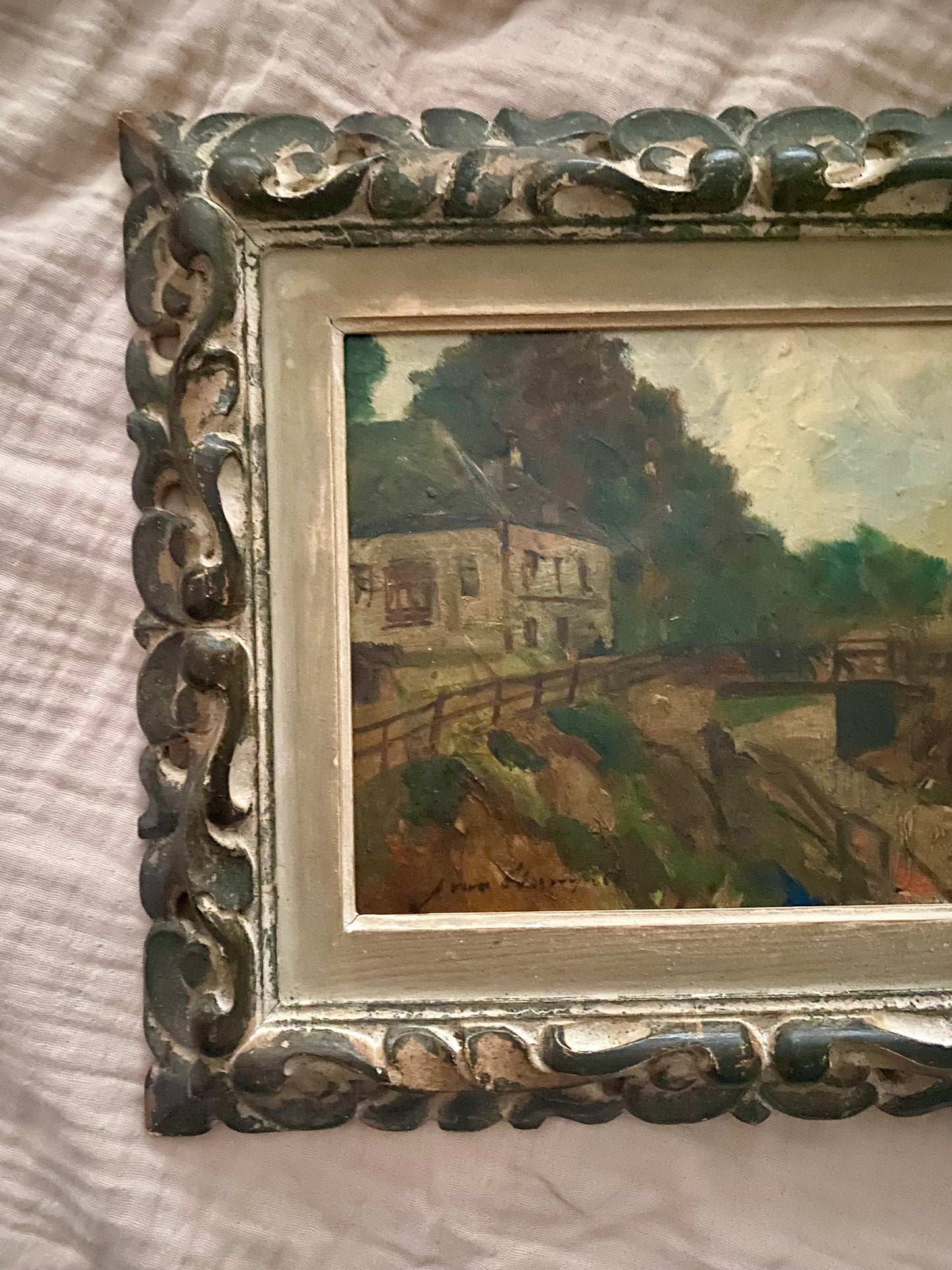 Little French House Oil Painting