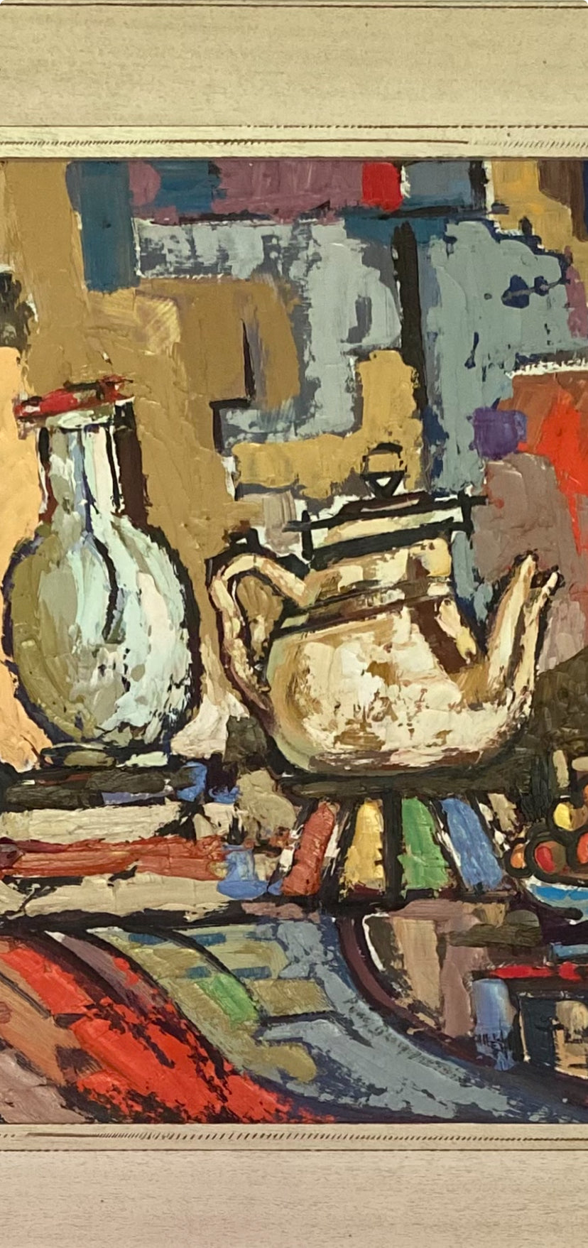 Abstract Kitchen Scene Oil Painting