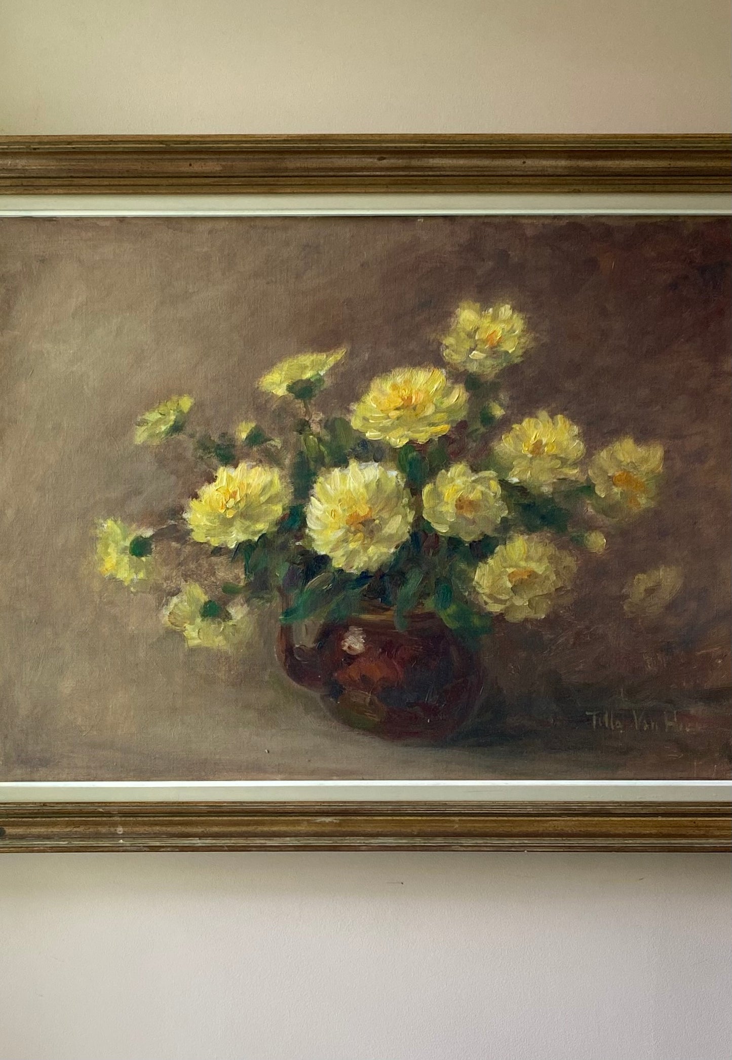 And It was All Yellow Floral Oil Painting