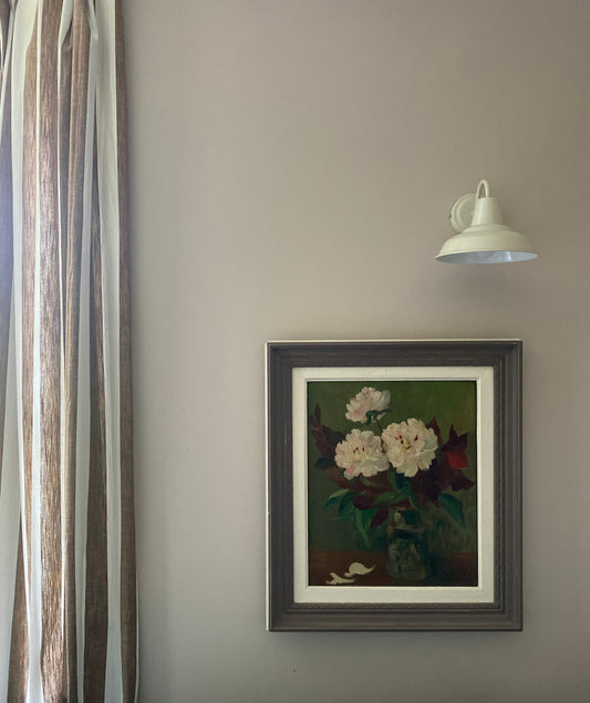 Peonies Floral with Love Oil Painting