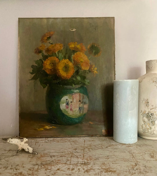 Autumnal Bouquet Oil Painting on Canvas