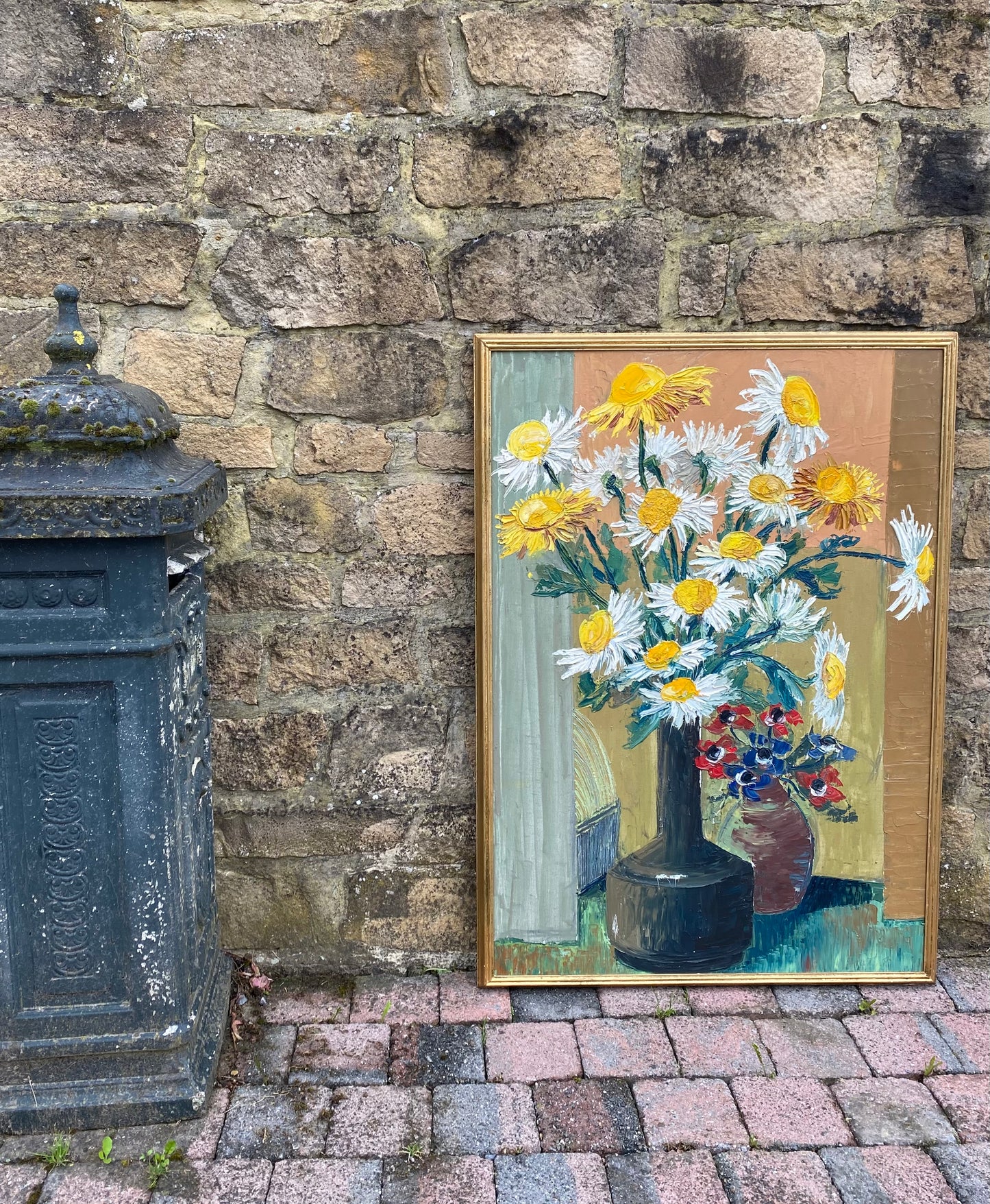 Impasto Daisies Oil Painting Francis Dusepulchre