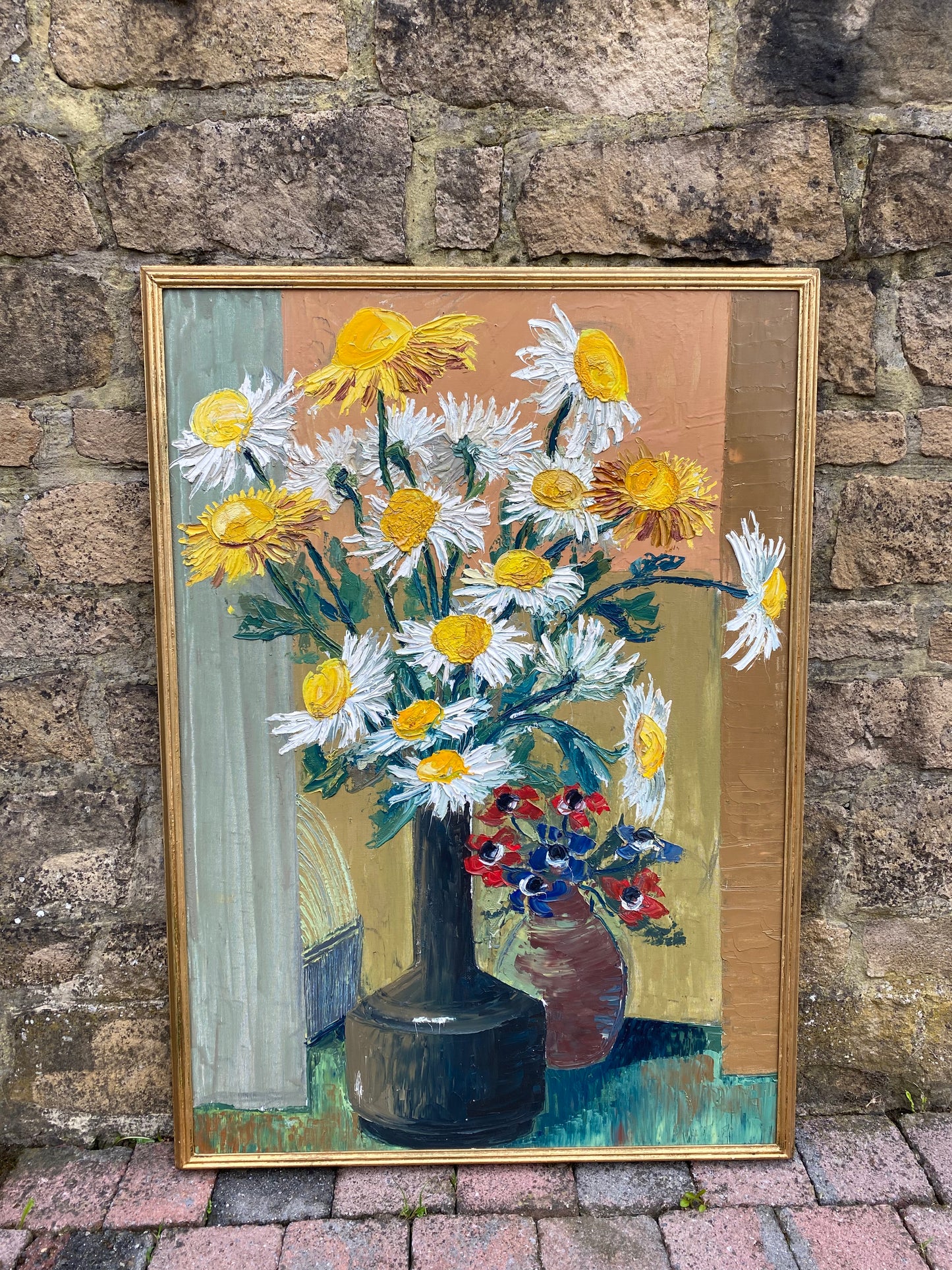 Impasto Daisies Oil Painting Francis Dusepulchre