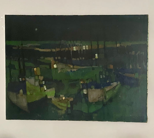 When the Night Falls Oil Painting on Canvas