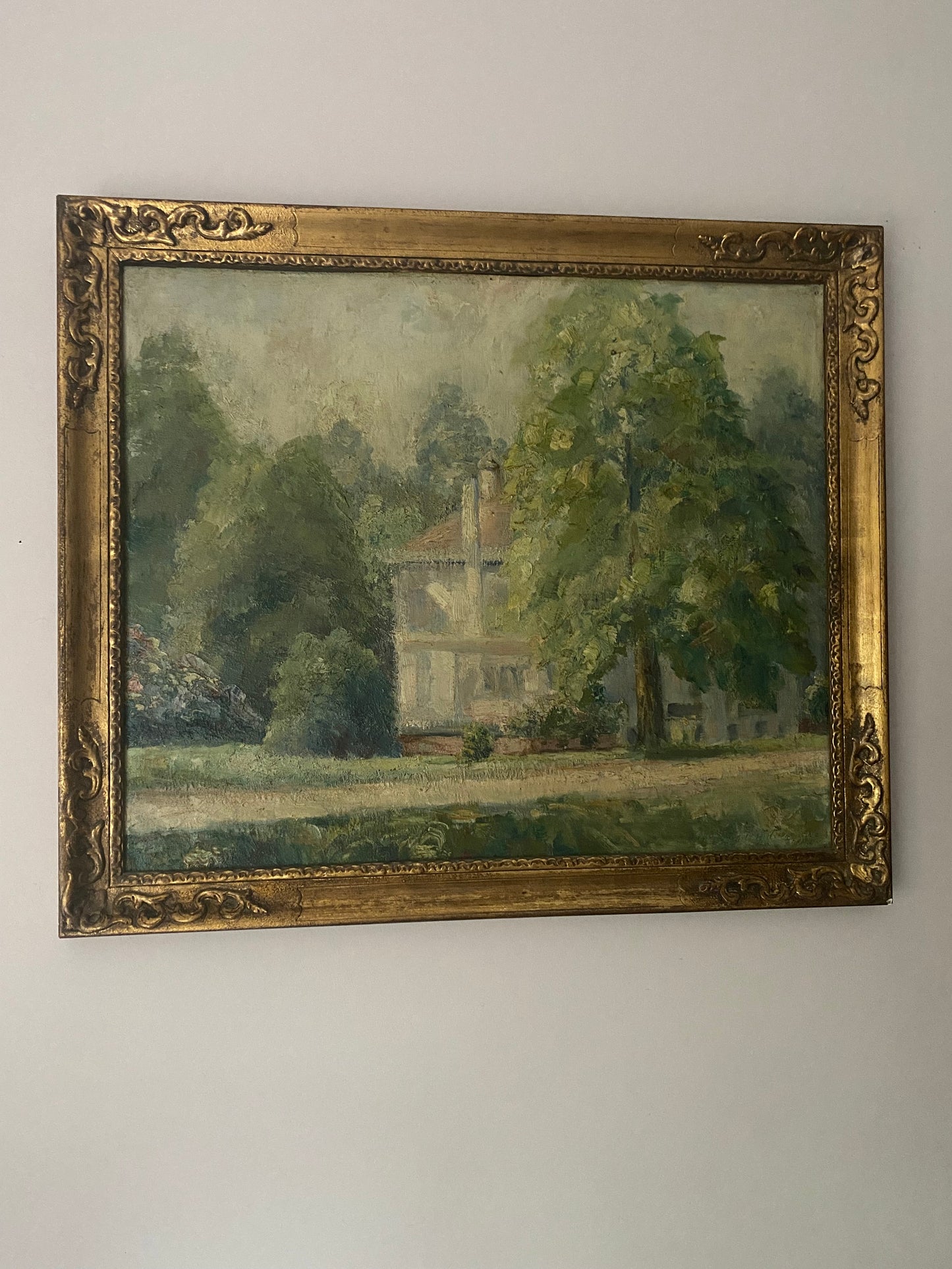 Country Homes and Gardens Oil Painting