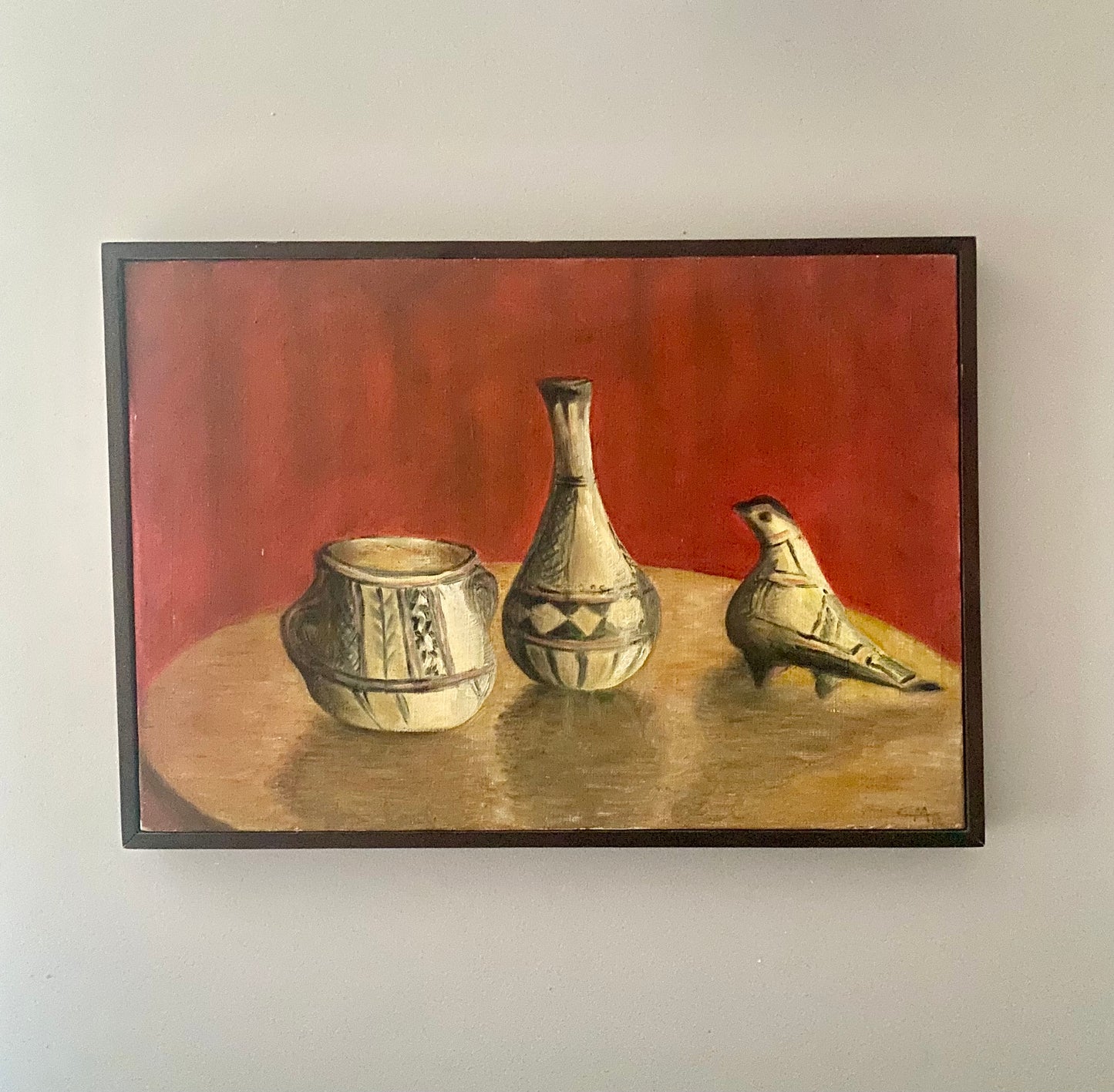 Claude Montenay Ceramics Oil Painting on Canvas