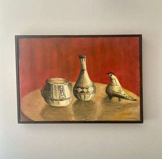 Claude Montenay Ceramics Oil Painting on Canvas