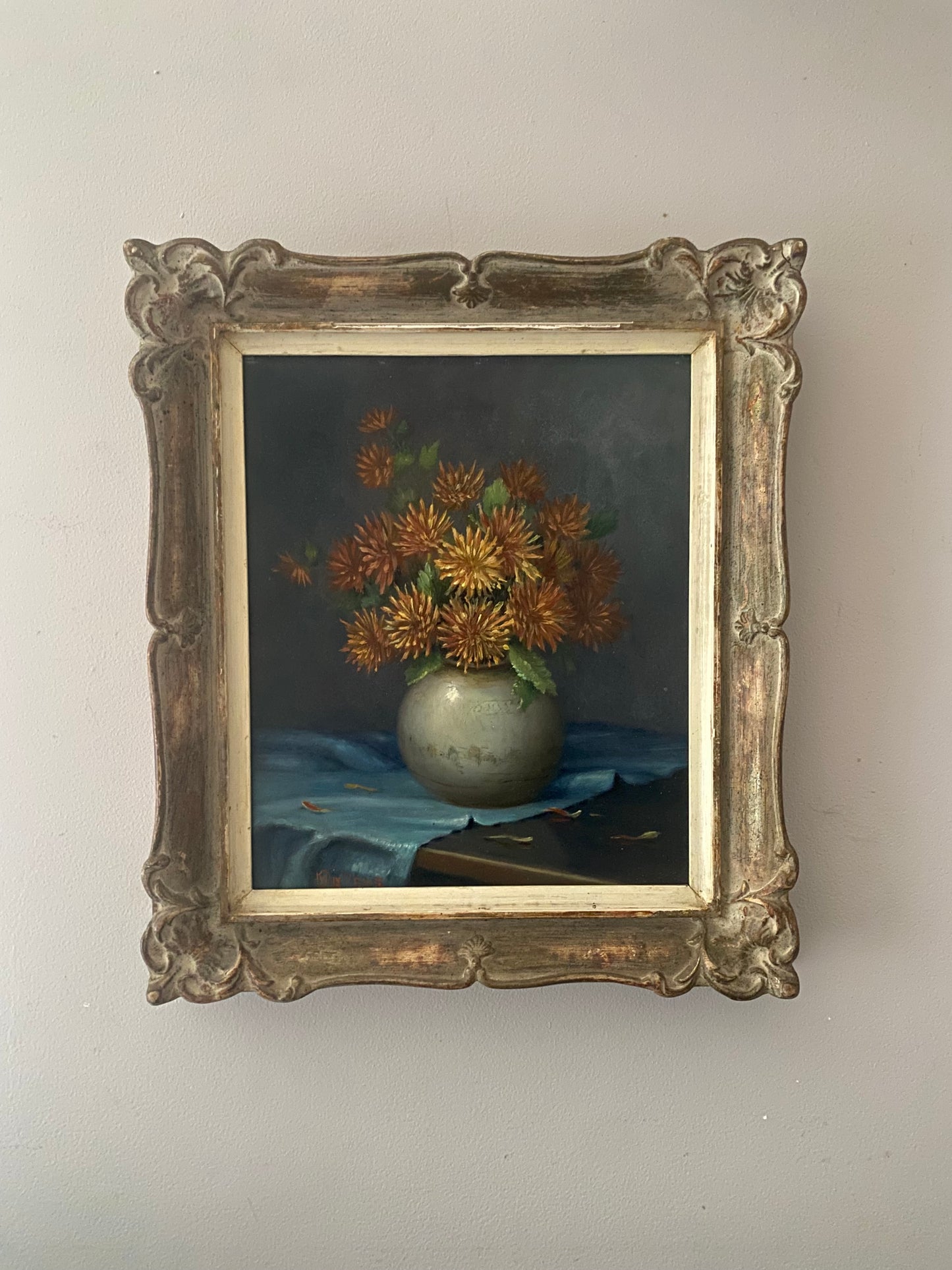 Table of Blooms Oil Painting