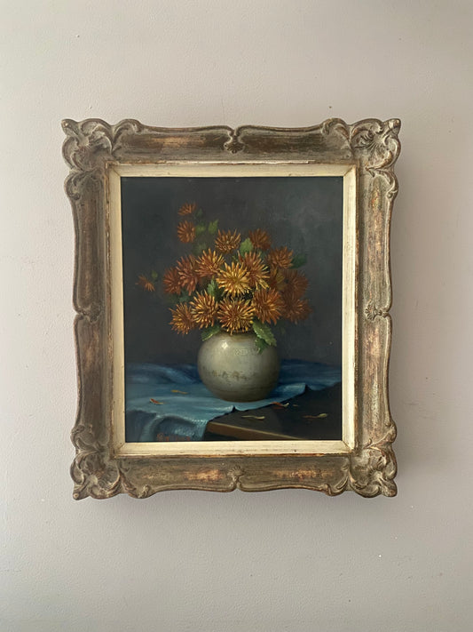 Table of Blooms Oil Painting