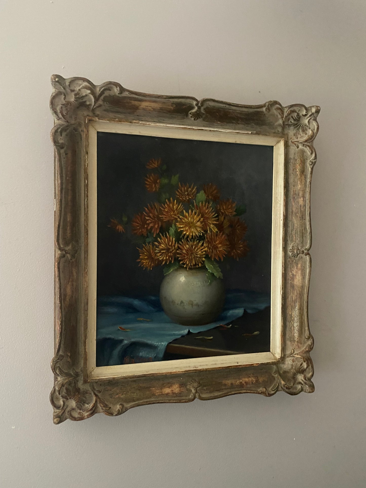 Table of Blooms Oil Painting