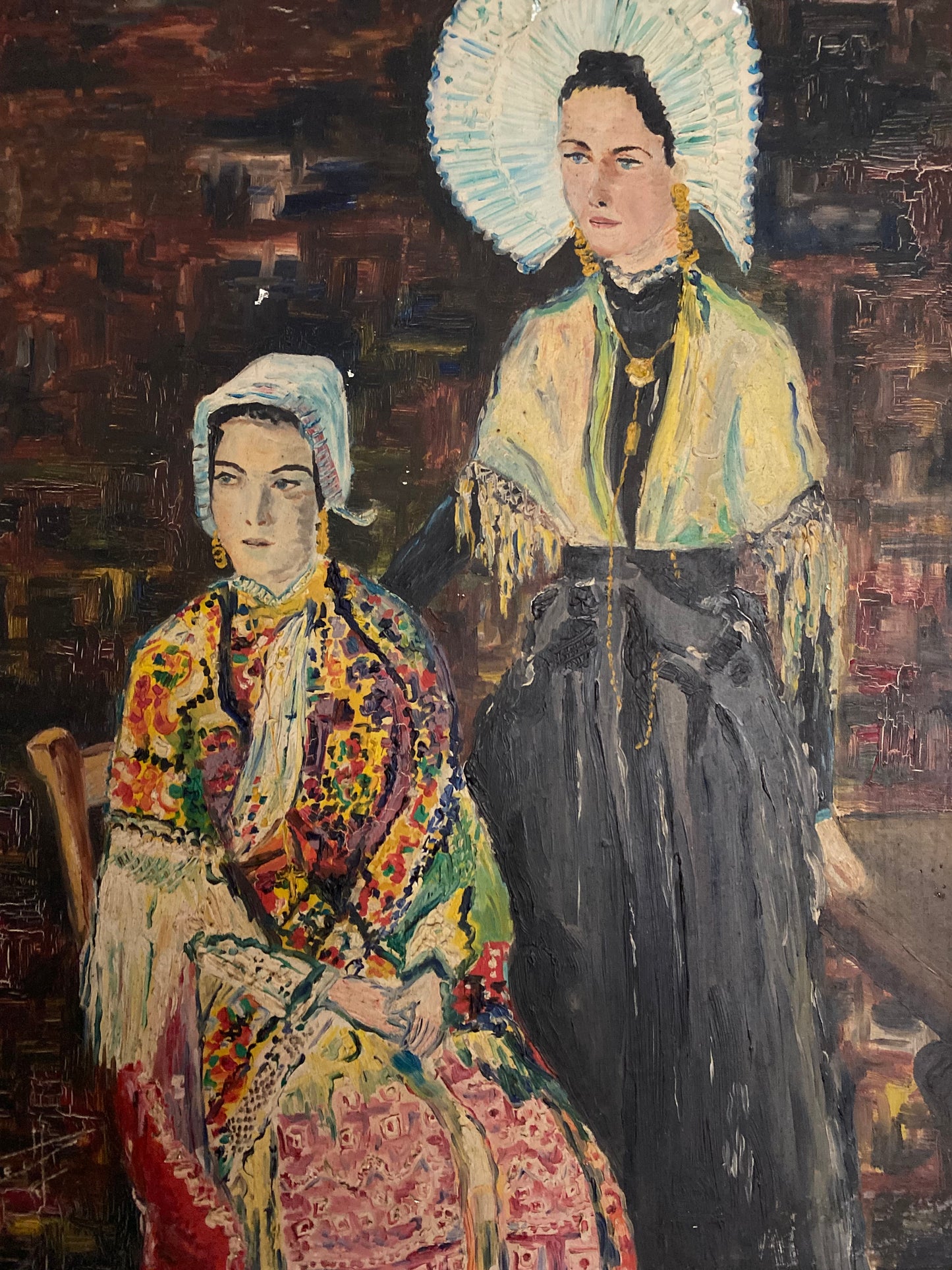 Two Figures, One Story Oil Painting