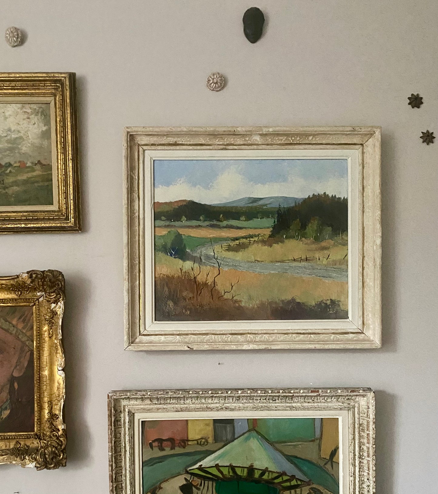 A Stream Runs Through Oil Painting on Canvas