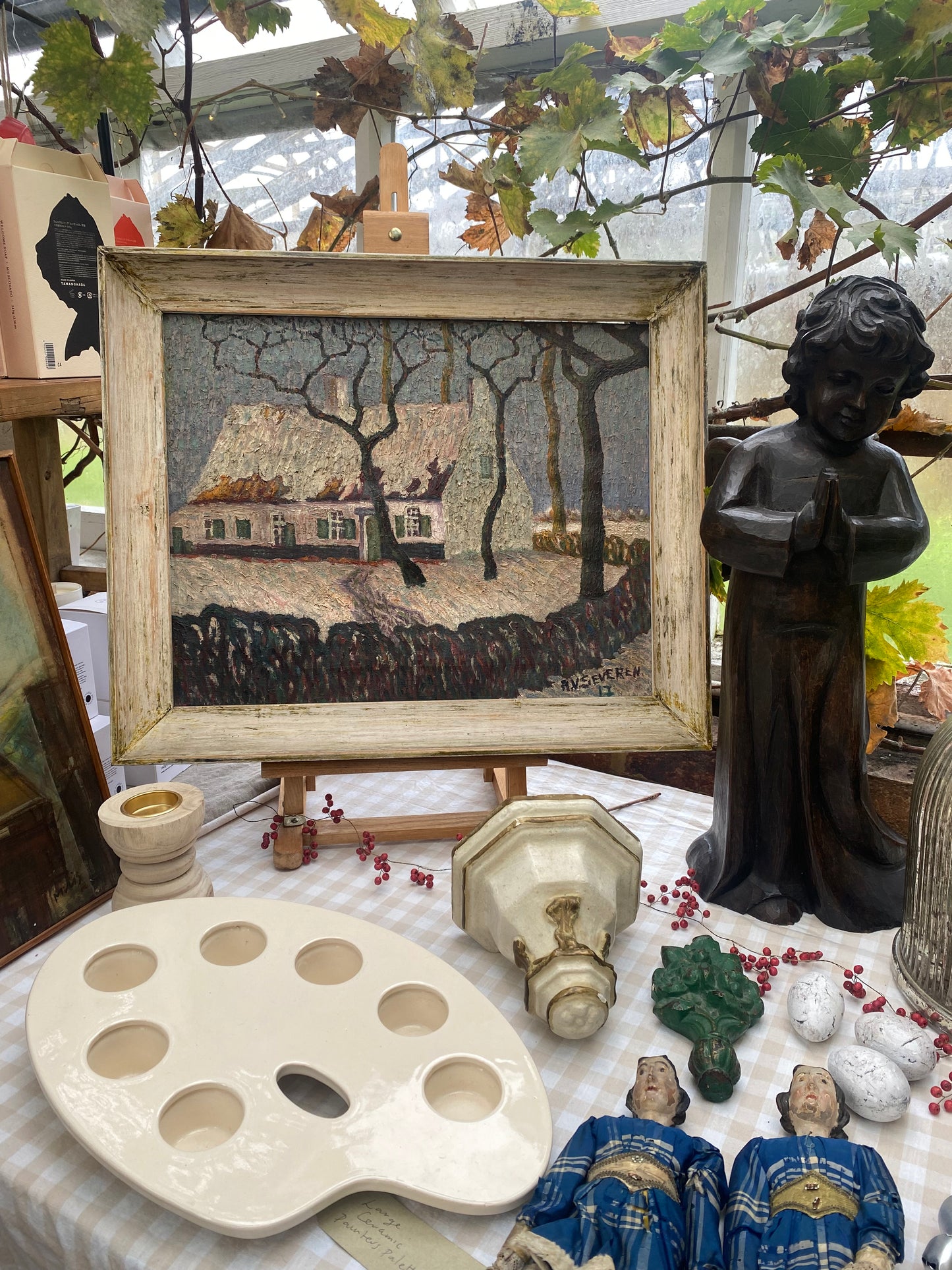 Winter Landscape Oil Painting on Canvas 1917