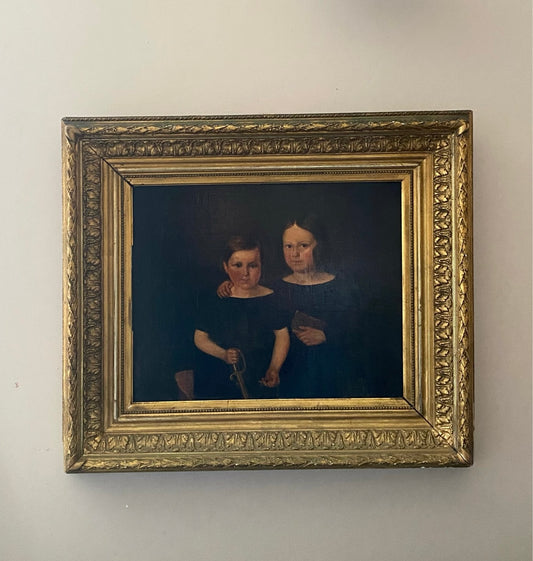 Together Late 19th Century Oil Painting