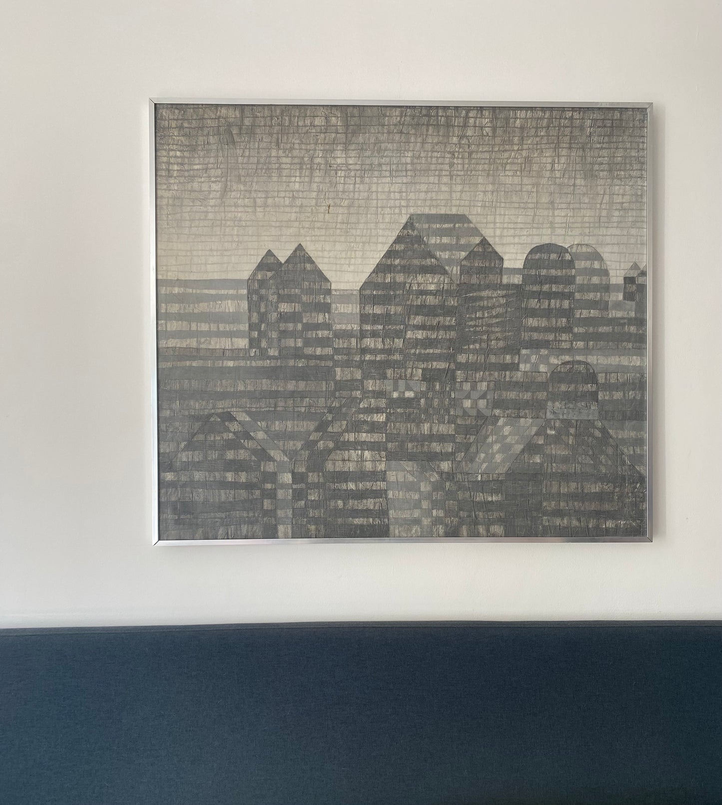 Mono Town Abstract Oil Painting on Canvas