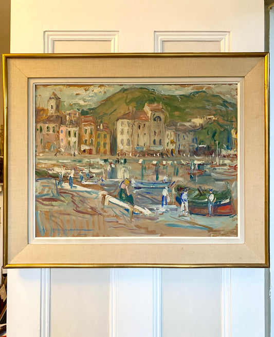 View of the Port Oil Painting