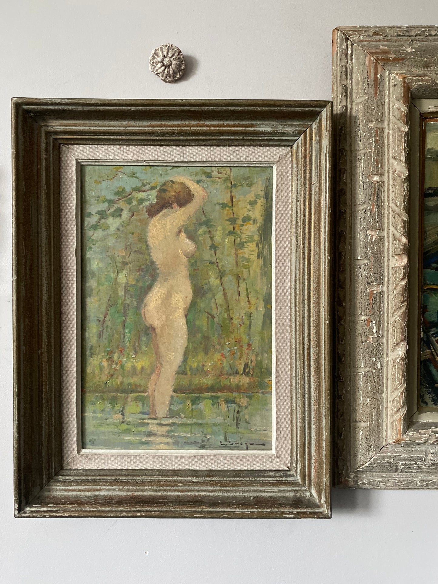 Spring in the Stream Nude Oil Painting
