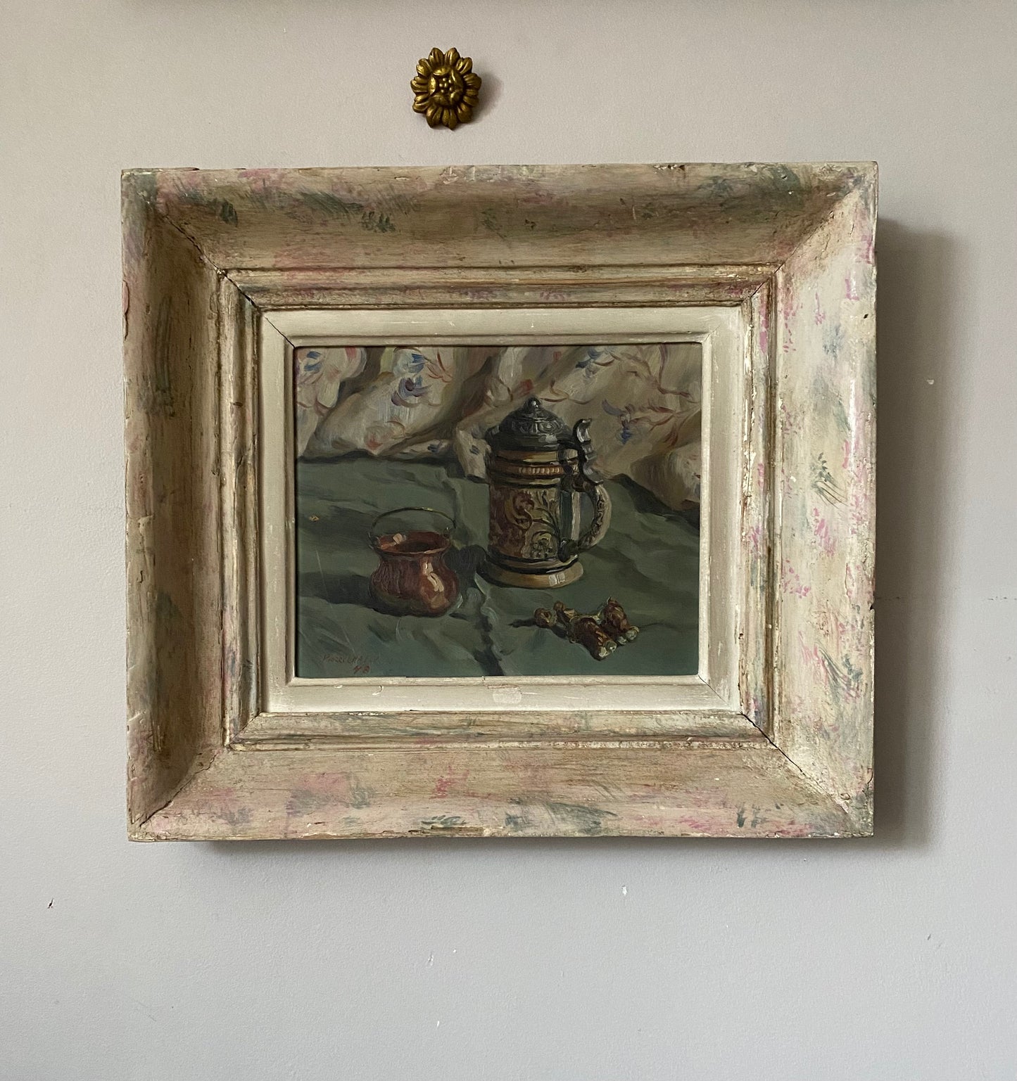 Pierre Chaplain Still Life Oil Painting