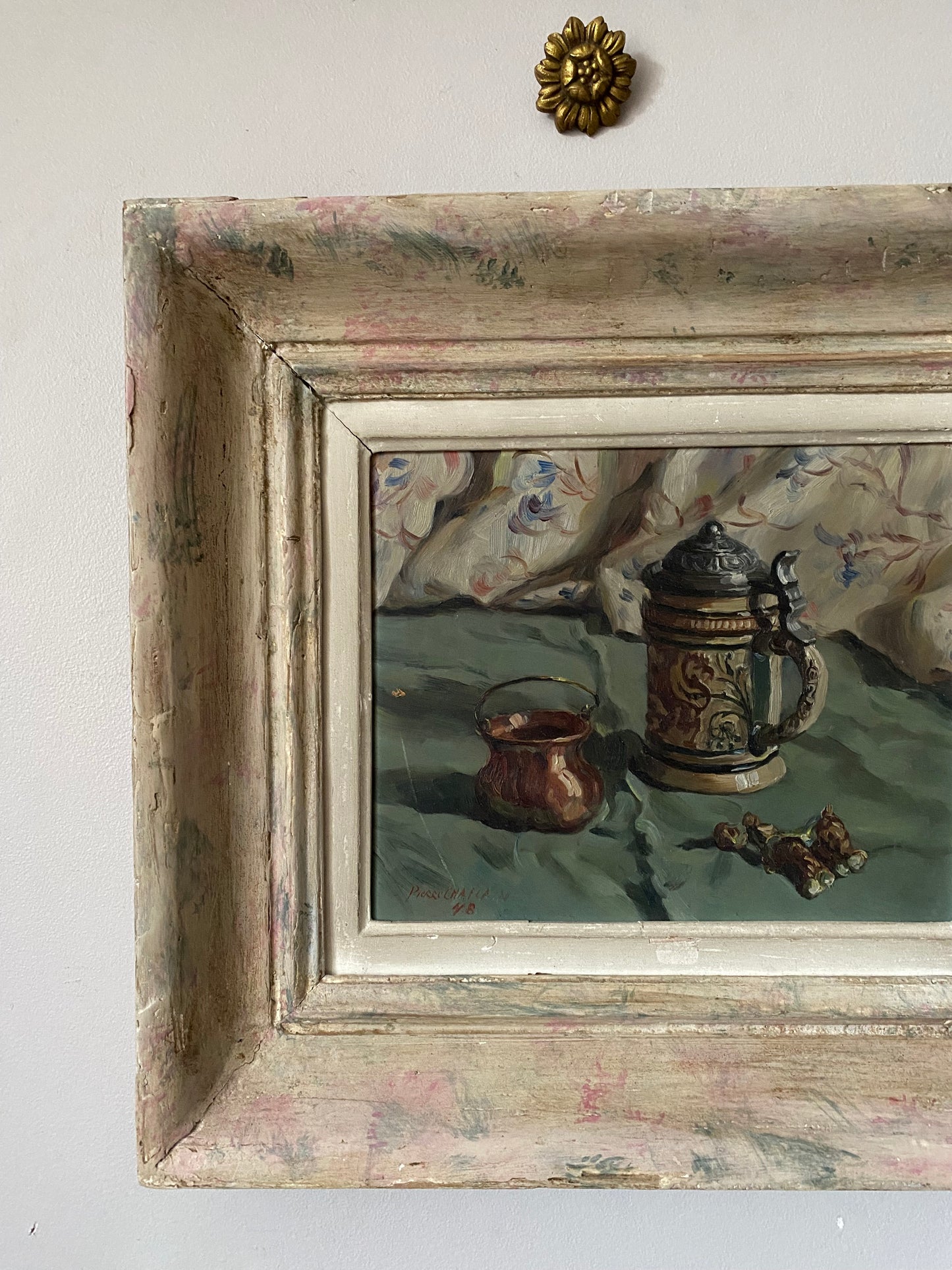 Pierre Chaplain Still Life Oil Painting