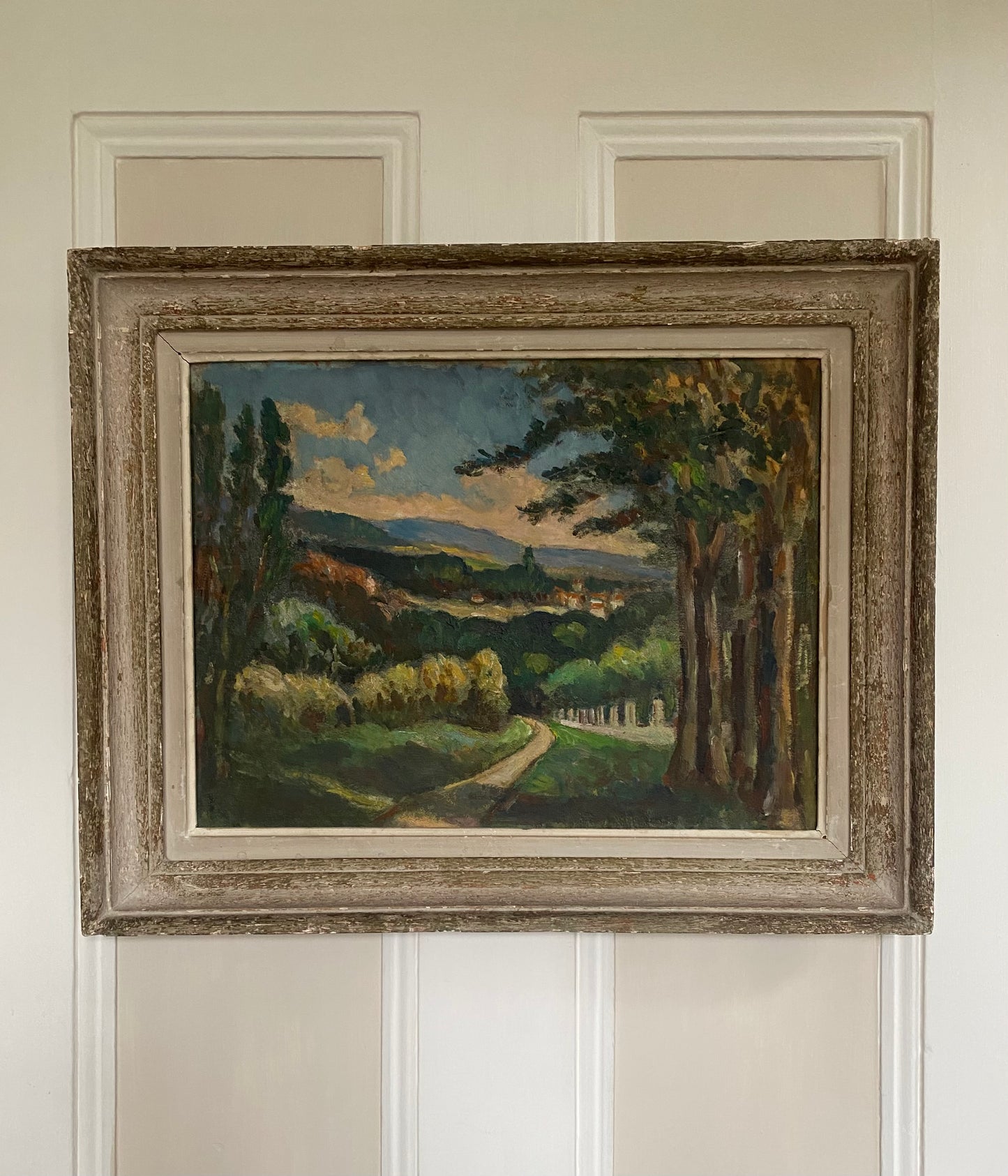 Rambling Along Landscape Oil Painting